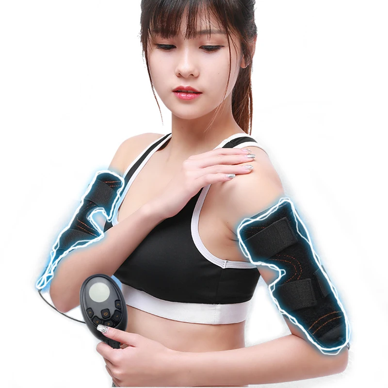 Новое обновление Профессионального миостимулятора EMS для массажа рук и икр, фитнес-электрического пояса для похудения, тренажера для бодибилдинга
