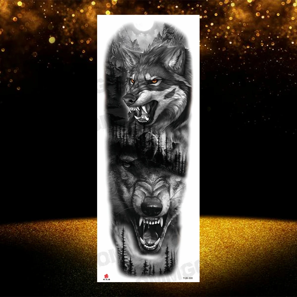 Реалистичные временные татуировки в виде Льва и розы Для женщин, мужчин и взрослых, поддельные наклейки с татуировкой Тигра и механического Волка, водонепроницаемые татуировки на бедрах, сделанные своими руками