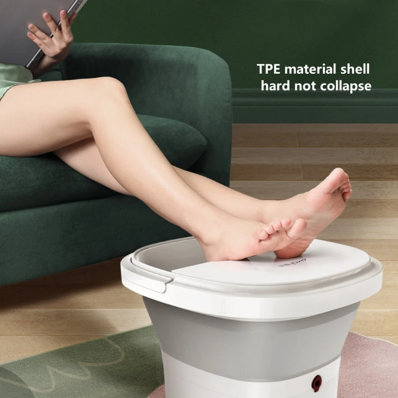 Электрического массажера для ног, складной ванночки для ног, спа-массажера для ног