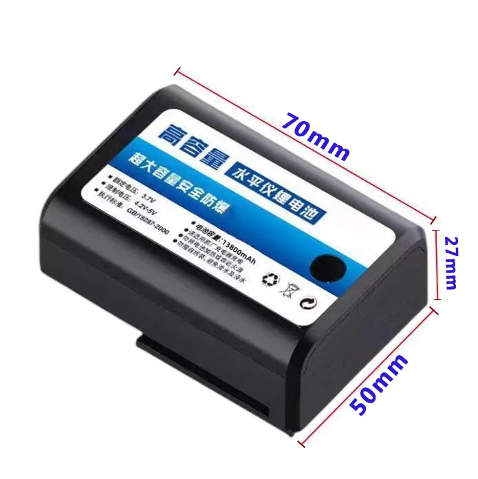 перезаряжаемая литиевая батарея емкостью 13800 мАч используется для 2-проводного/3-проводного/5-проводного/12-проводного сильного зеленого освещения цифровой батареи.