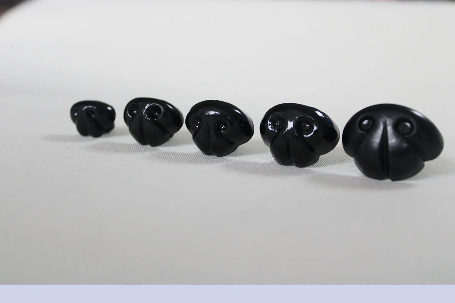 20шт 18 мм 21 мм 23 мм 25 мм 30 мм высококачественная черная пластиковая безопасная игрушка собачий нос с ручной пресс-шайбой для плюшевых кукольных находок