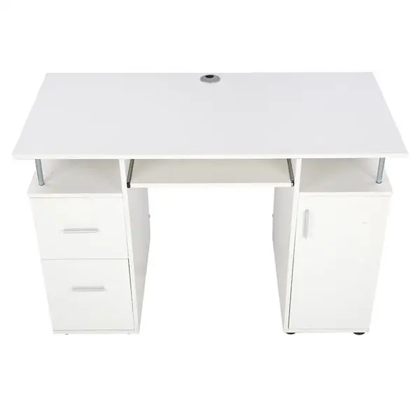 Маникюрный стол, стол для маникюра, стол для маникюра с выдвижными ящиками и подносами белый