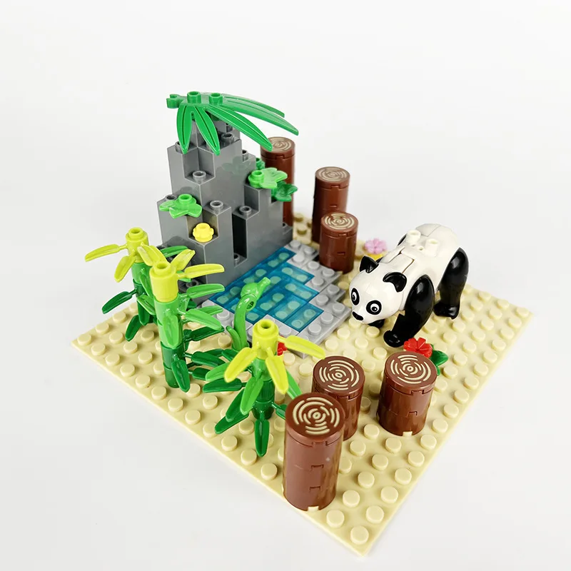 Совместим со строительными блоками LEGO Zoo MOC, игрушками, кирпичиками для сцены на ферме, игрушками для разведения тигров, прудом для утки и крокодила, курятником