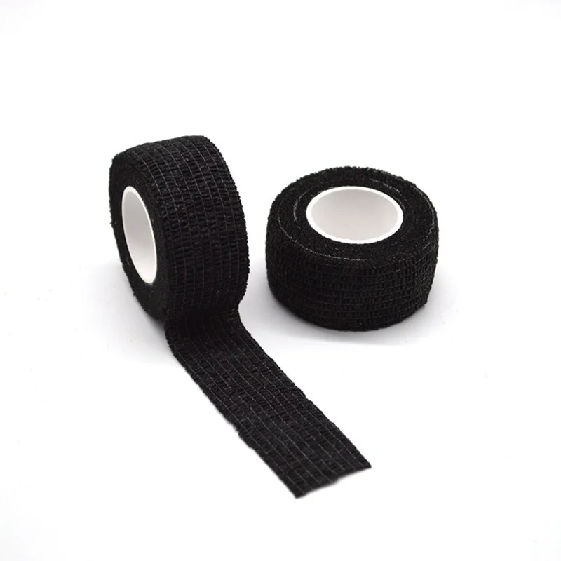 5 см * 4,5 м Черный спортивный самоклеящийся эластичный бинт, оберточная лента для наколенников, пальцев, лодыжек, ладони