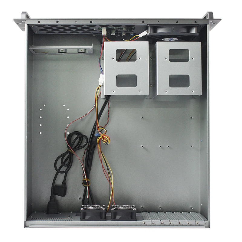 Серверное шасси 3U, персонализированная алюминиевая панель с дисплеем температуры, фотоэлектрический горизонтальный промышленный резерв 2U