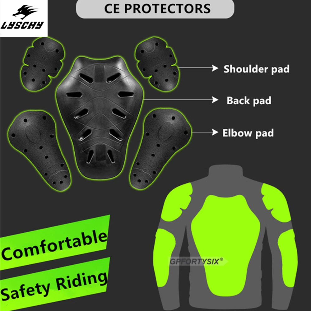 Сертификация CE 2-го уровня, защита двигателя мотоцикла, защита спины, налокотники, наплечники, бронежилет, снаряжение для мотоциклистов-байкеров