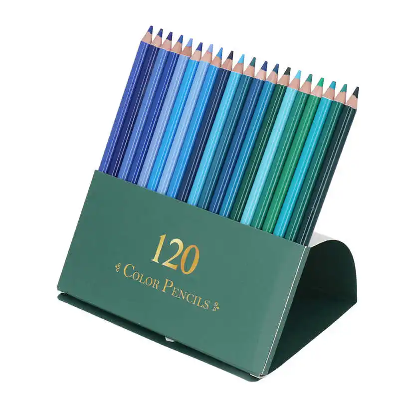 Карандаши профессионального художника с глянцевой цветопередачей, 120 цветных карандашей на масляной основе, профессиональные для рисования эскизов