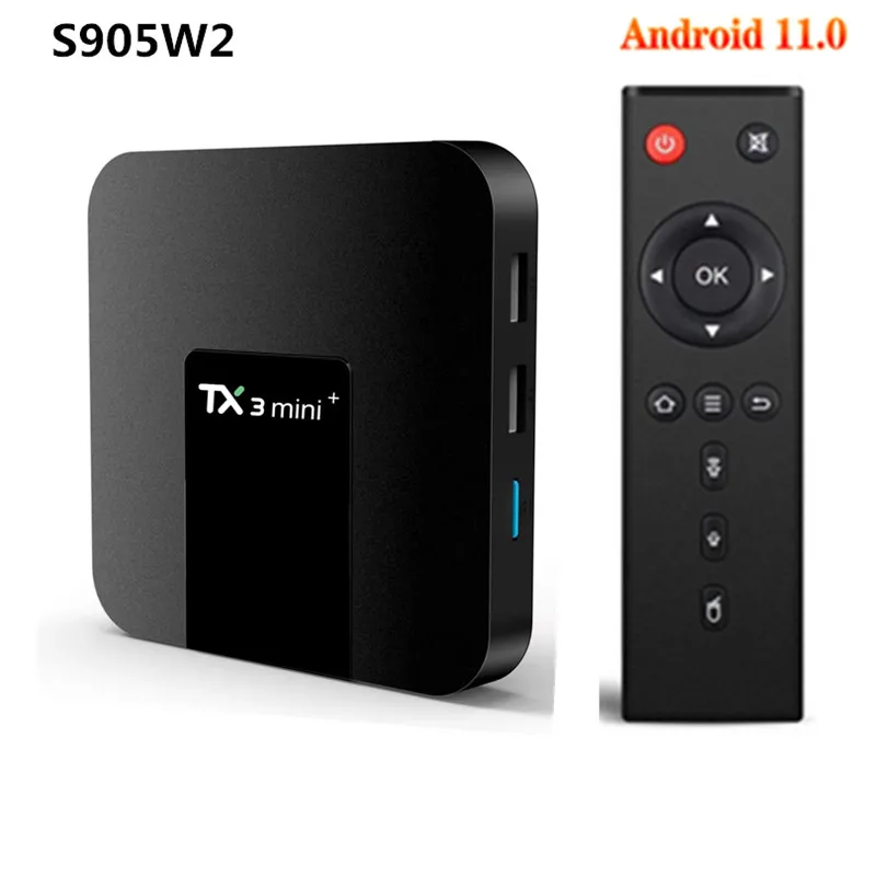 TX3 MINI + Android 11 Amlogic S905W2 Smart TV Box 4 ГБ 32 ГБ 64 ГБ 2,4 Г и 5 Г Wifi BT 4K 3D 2G16G Медиаплеер TVBOX Телеприставка