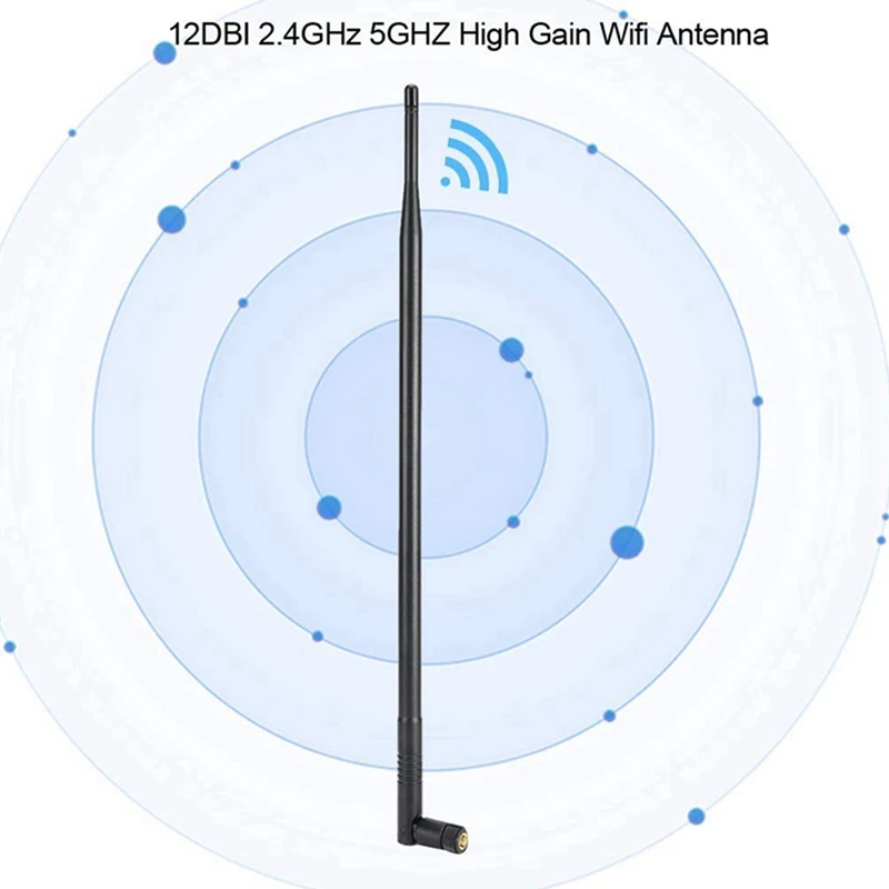 WIFI Антенна AYHF-6X 12DBI, Двухдиапазонная Wifi Антенна Дальнего Действия 2,4 G/5G с Высоким Коэффициентом усиления с Разъемом RP SMA Для Беспроводной Сети