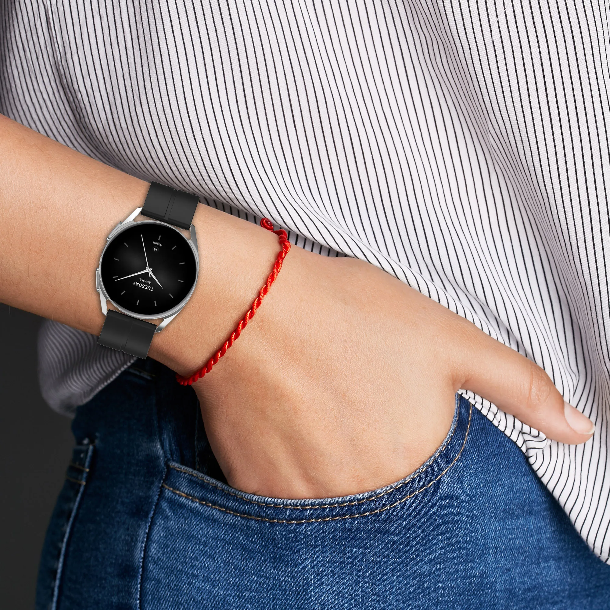 22/20 мм Универсальный ремешок для Samsung Galaxy Watch 5 4 3 Для Huawei watch GT3 GT2 42 мм для Garmin Venu для Huami Amazfit