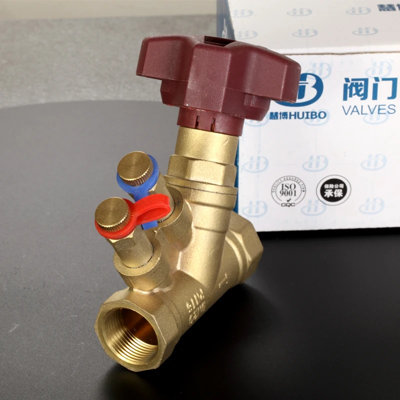 латунный гидравлический регулирующий клапан балансировочный клапан с резьбой клапан регулирования расхода воды DN20 /DN25/DN32/DN40/DN50