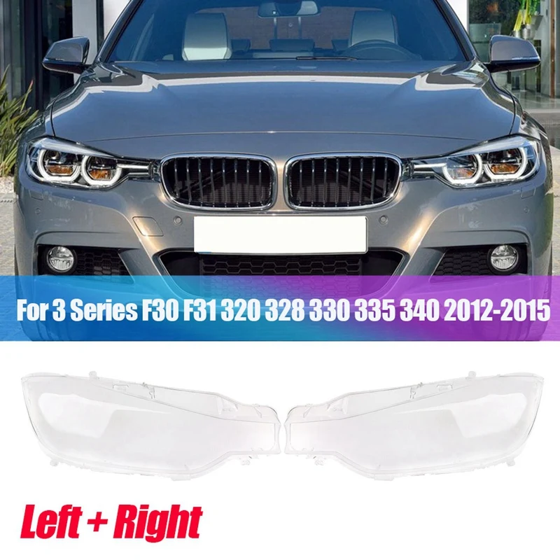 Боковая крышка объектива фары автомобиля, абажур головного света, крышка корпуса для BMW 3 серии F30 F31 2012-2015 320 328 330 340