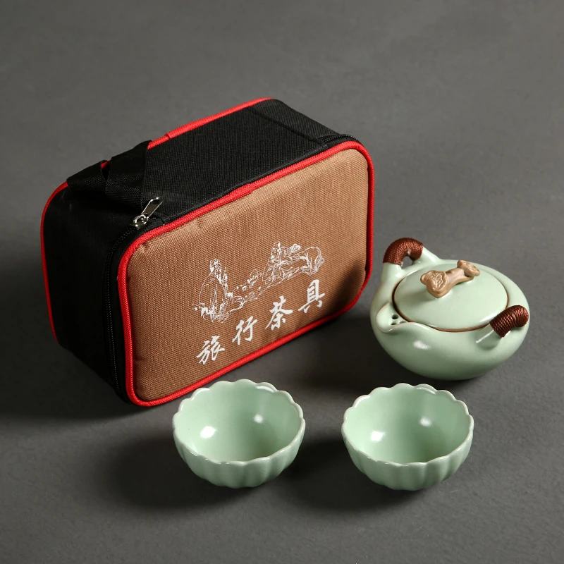 Gaiwan анти-обжигающий большой ручной чайник дорожный чайный набор кунг-фу Пуэр чайная чаша чайник и набор чашек подарочная коробка упаковка для друзей