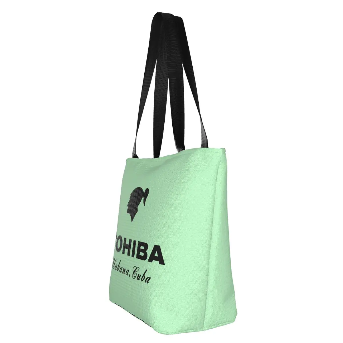 Сумка для покупок для кубинских сигар Cohiba, женская холщовая сумка через плечо, портативные сумки для покупок с продуктами.