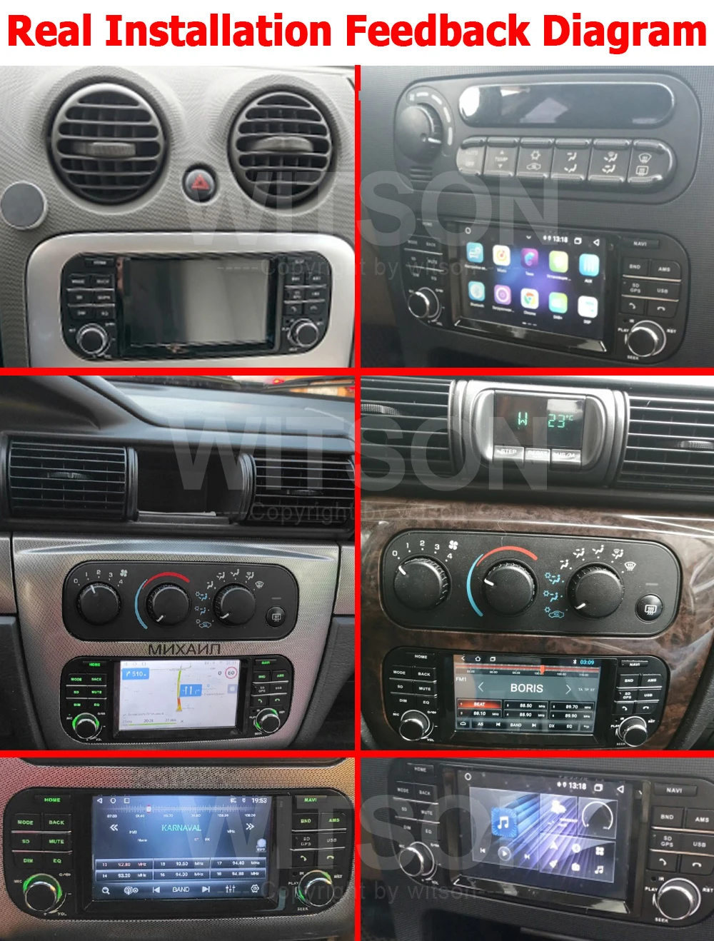 Автомобильный Радиоприемник Multimidia Player Android Auto GPS WIFI Для 300M Stratus Седан PT Cruiser Durango Grand Cherokee DSP CarPlay Стерео