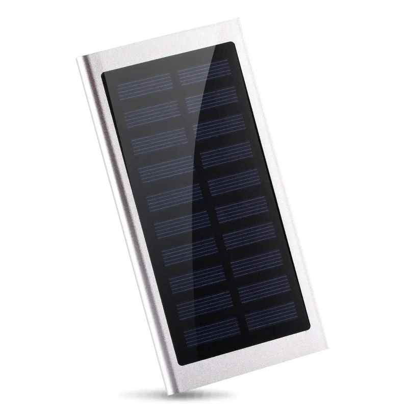 Портативный аккумулятор для беспроводной зарядки на солнечной батарее емкостью 20000 мАч 2USB, портативный аккумулятор для iPhone LaptopSolar wireless power bank емкостью 30000 мАч