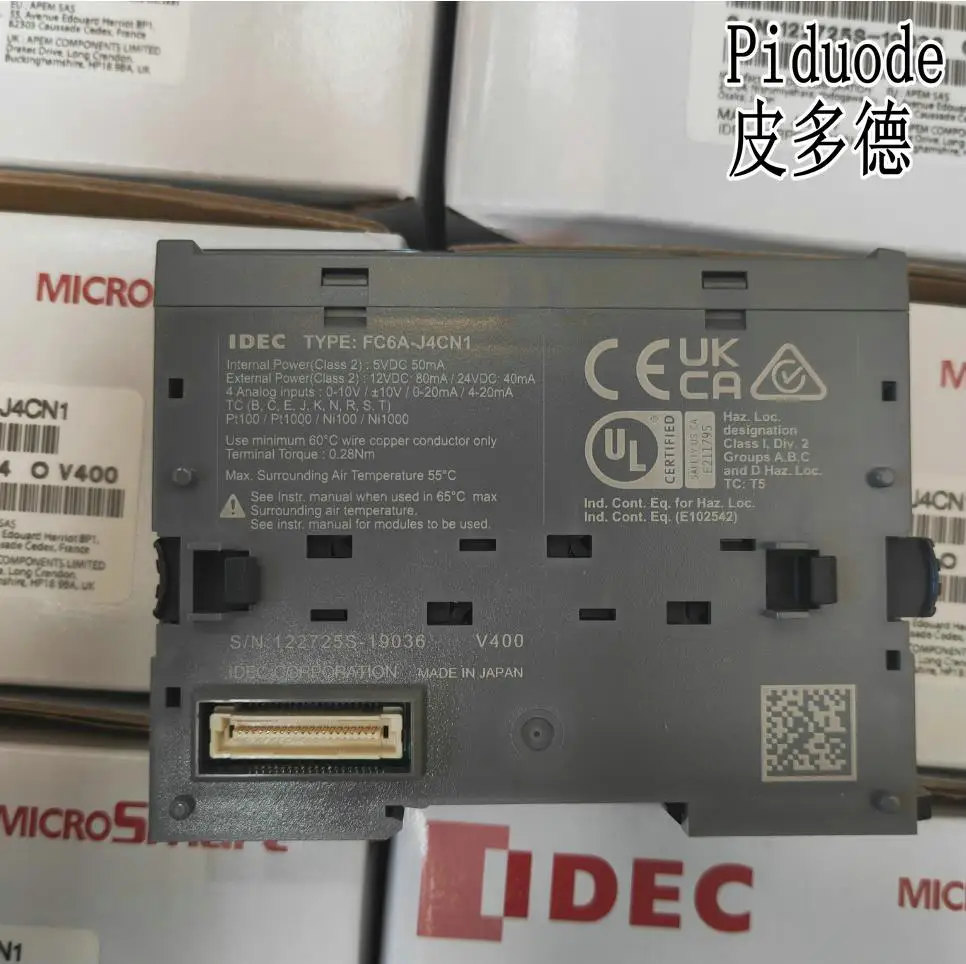 Аналоговый модуль ПЛК idec FC6A-J4CN1 программируемый контроллер FC6A