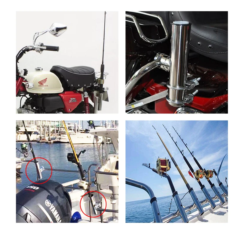 Сиденье для удочки для мотоцикла из нержавеющей стали, рыболовная лодка, рыболовный путь, вспомогательная платформа для удочки, яхта, корабль, орудийная платформа для удочки