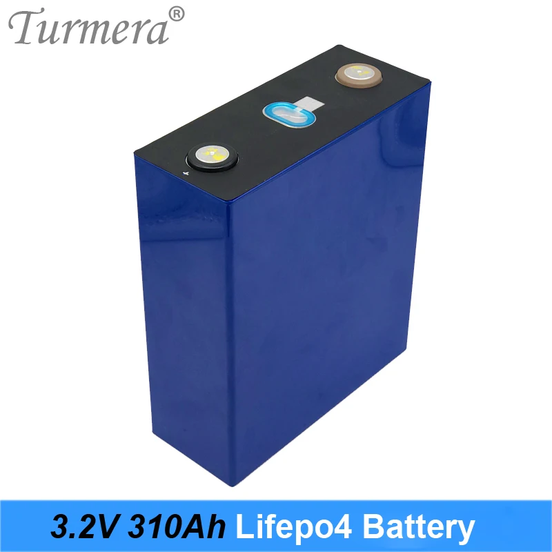 Turmera 12Piece 3,2 V 310Ah Lifepo4 Аккумулятор для 12V 24V 48V Аккумуляторной Батареи Электромобиля RV Система Хранения Солнечной Энергии
