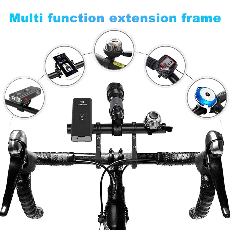 Удлинитель руля велосипеда X-TIGER Легкая Прочная Двойная стойка Многофункциональный Кронштейн для удлинения руля велосипеда