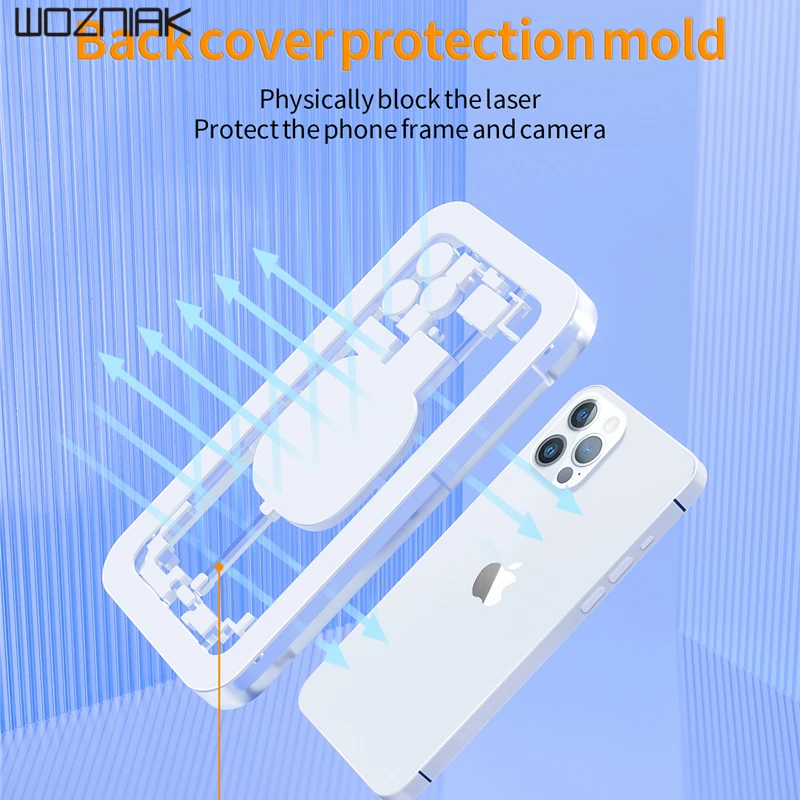 Форма для защиты задней крышки от лазера Корпус формы для защиты объектива камеры Лазерная отдельная машина для iPhone 8-13