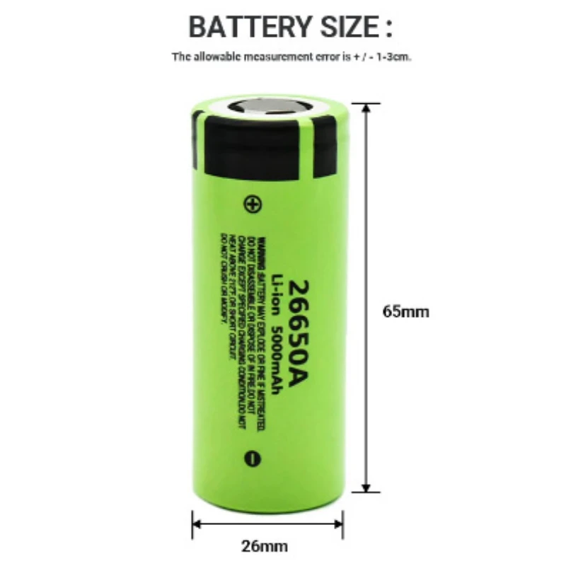 Оригинальная литий-ионная аккумуляторная батарея 5000mah20A3.7V 26650 высокой мощности и стабильной мощности