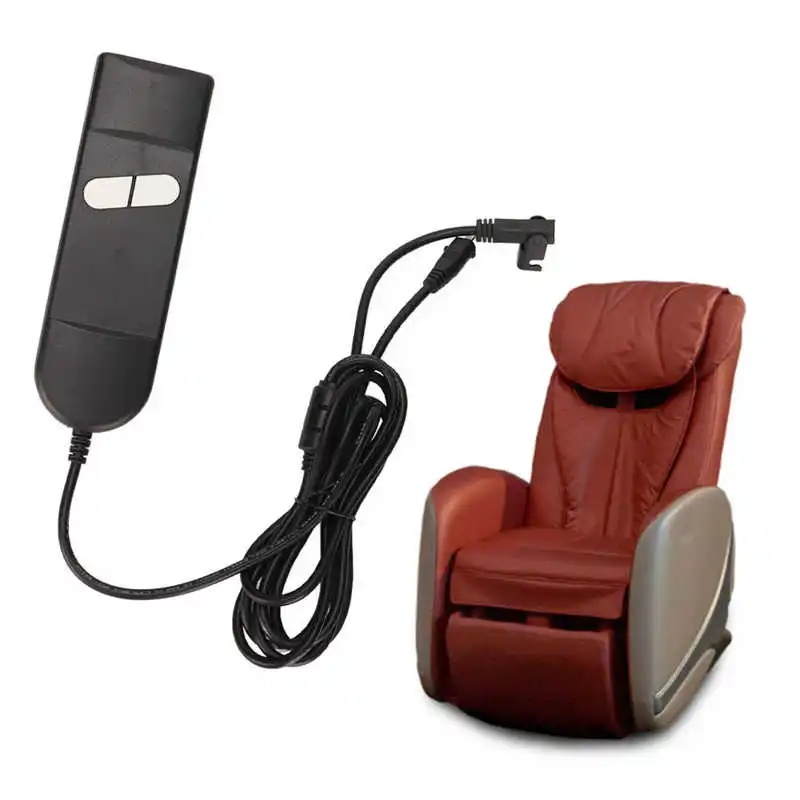 Профессиональный контроллер электрического кресла с большой круглой кнопкой, 4‑жильный кабель, Проводная трубка ручного управления 12-32 В
