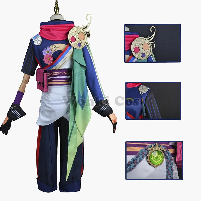 Игровой костюм Genshin Impact Tighnari для косплея, парик, волосы, Костюмы с хвостом Genshin Tighnari, аксессуары для ушей