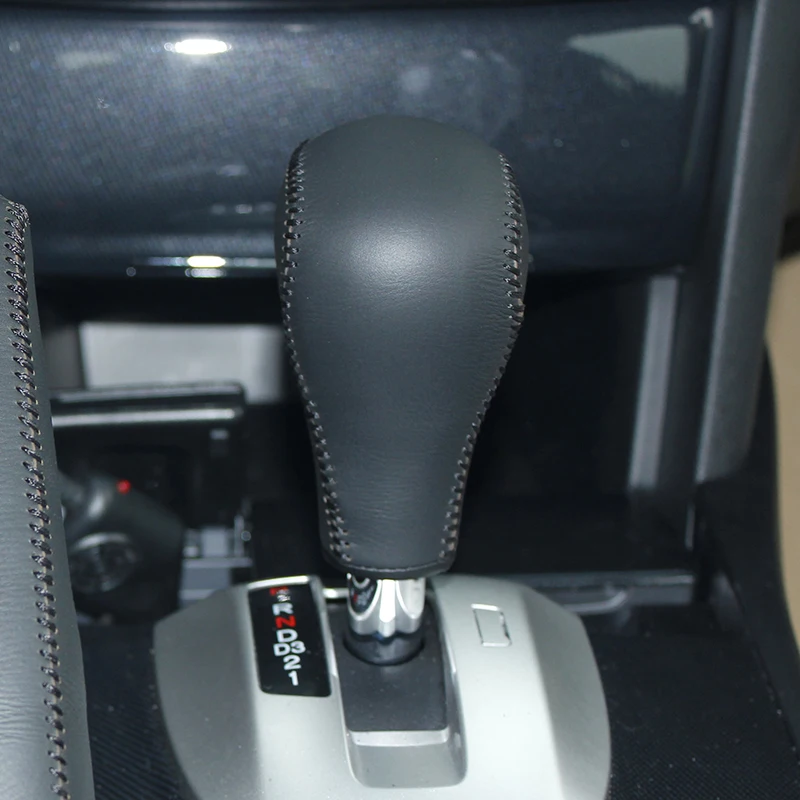 Накладка на ручку переключения передач из натуральной кожи для Honda Accord 8 В автомобиле, накладка на ручку переключения передач, ручка для искусственного дыхания