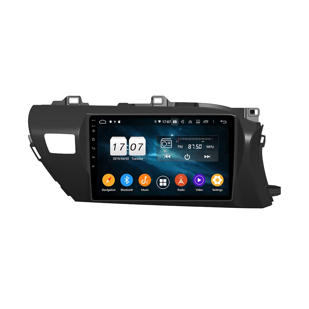 128 Г Авто Стерео Радио Для Toyota Hilux 2016-2018 Правый Мультимедийный Плеер GPS Навигация Магнитофон Головное Устройство DSP Carplayl