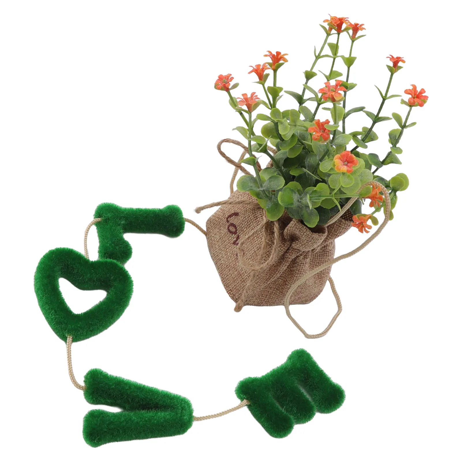 Подвесная корзина для искусственных цветов Подвесное белье для растений в горшках Soft Touch для офиса