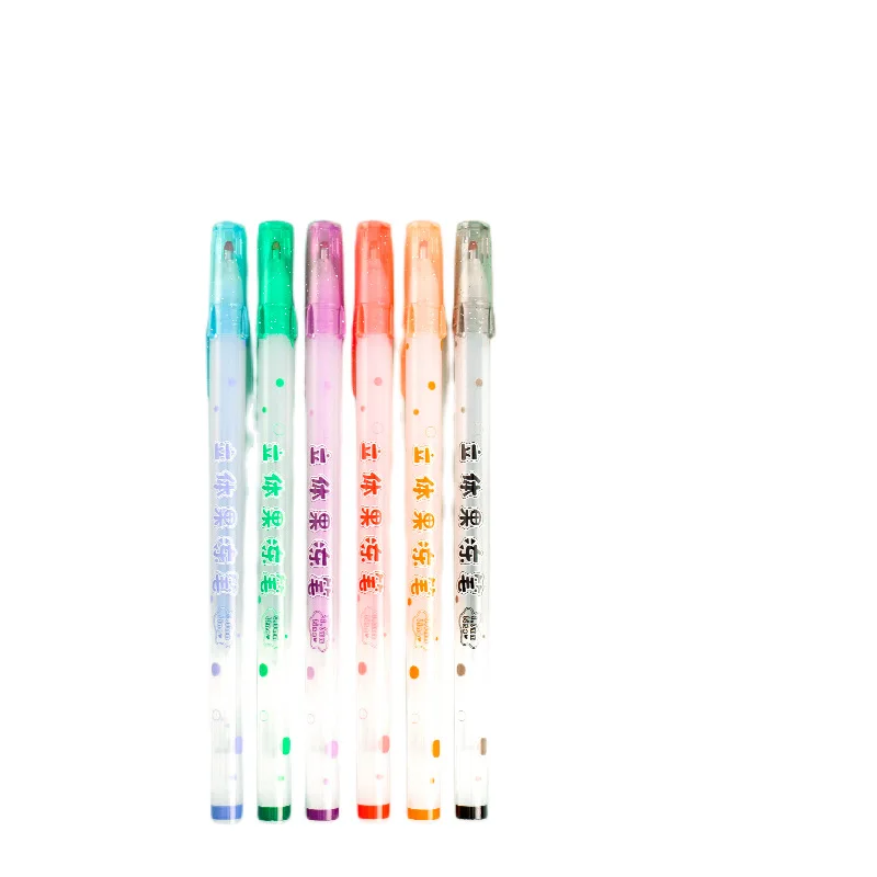 3D гелевая ручка цвета твердого желе, ручка-раскраска Goo Pan, Симпатичный Маркер, Студенческая ручка для рисования, Набор карточек Goo