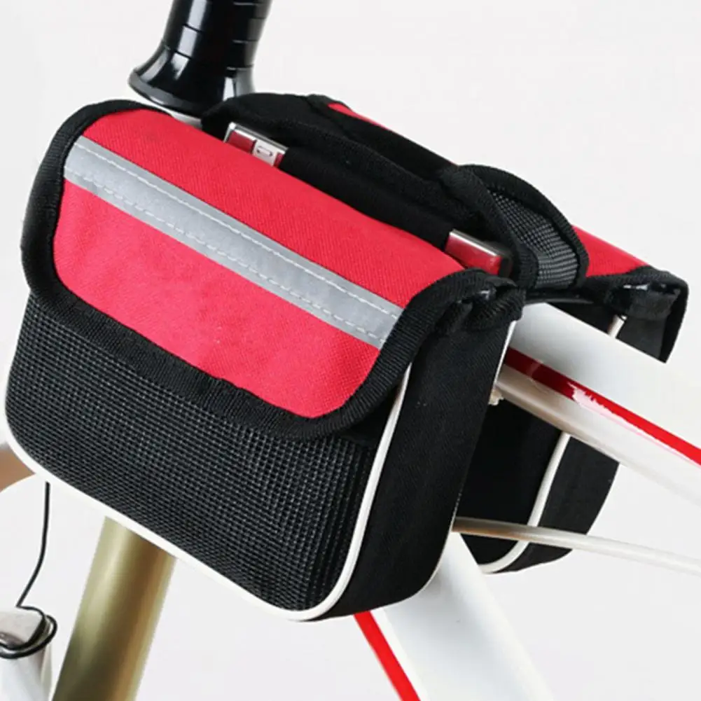 Практичная тканевая противоударная Велосипедная сумка для хранения верхней трубки MTB, аксессуары для велосипеда, Велосипедная седельная сумка, сумка для верхней трубки велосипеда