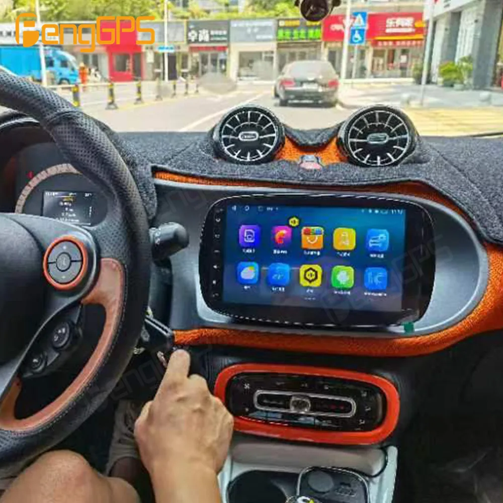 Для Mercedes Benz Smart 453 Fortwo 2014 2015 2016-2020 Автомобильный Радиоприемник Android Tesla Экран 2Din Стерео Приемник Авторадио Мультимедиа