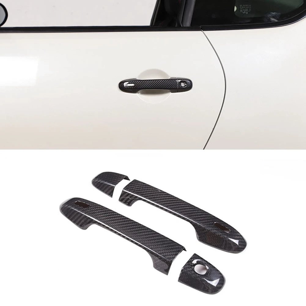 4шт Отделка рамы ручки боковой двери автомобиля из углеродного волокна для Toyota 86/Subaru BRZ 2012-2022