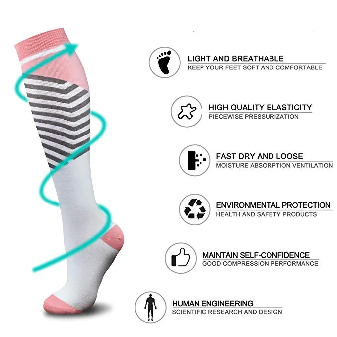 Новое поступление, компрессионные носки от усталости для женщин и мужчин, чулки от варикозного расширения вен, мягкие Чудо-носки, 1 пара