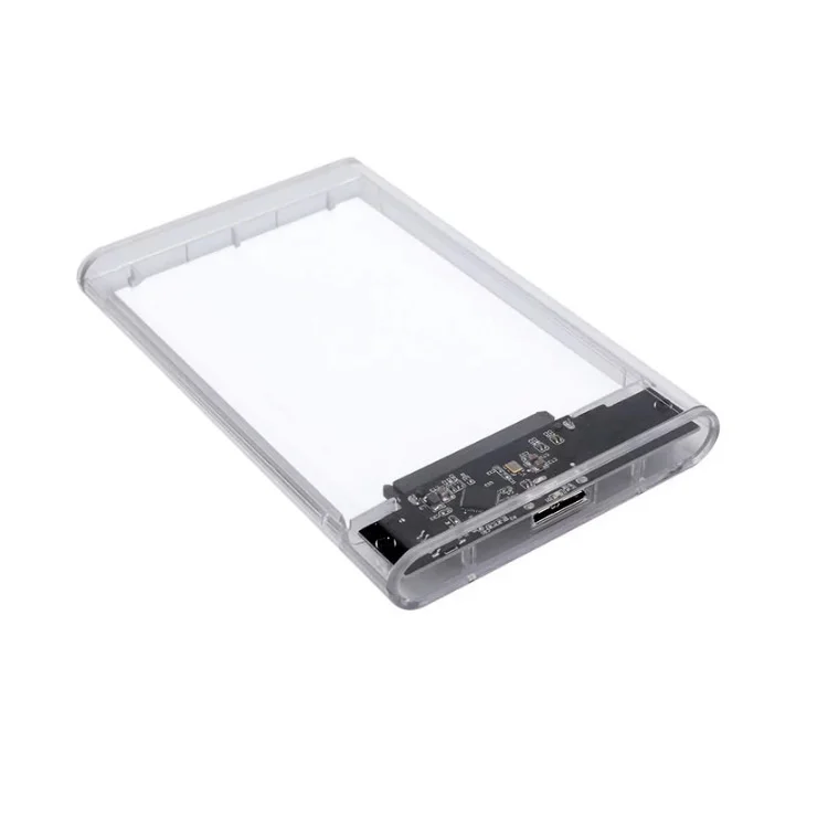 20шт Usb3.0 Прозрачный чехол для мобильного жесткого диска 2,5-дюймовый чехол для жесткого диска ноутбука Жесткий диск с последовательным портом Sata Твердотельный накопитель SSD