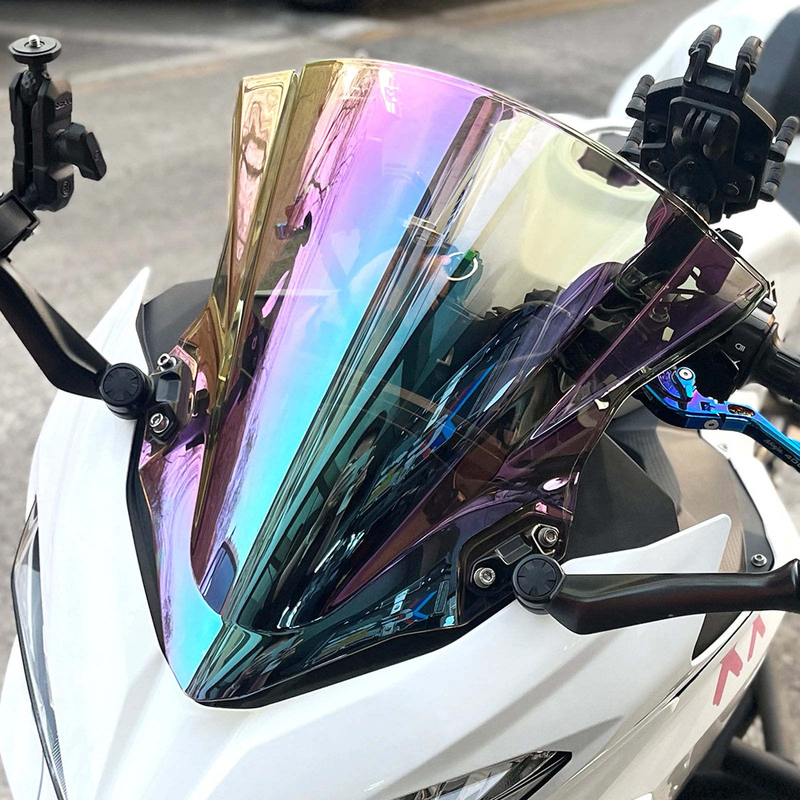 Для Kawasaki Ninja 400 Ninja400 Лобовое стекло с высоким дефлектором EX400 EX-400 2018 2019 2020 2022 2023 Double Bubble
