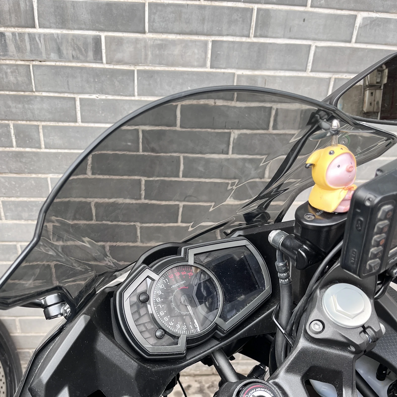 Для Kawasaki Ninja 400 Ninja400 Лобовое стекло с высоким дефлектором EX400 EX-400 2018 2019 2020 2022 2023 Double Bubble