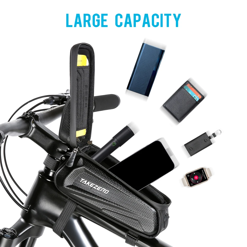 Водонепроницаемые велосипедные сумки для крепления телефона, передняя рама, верхняя трубка, сумка с сенсорным экраном, чехол для телефона, сумка для хранения инструментов для велоспорта