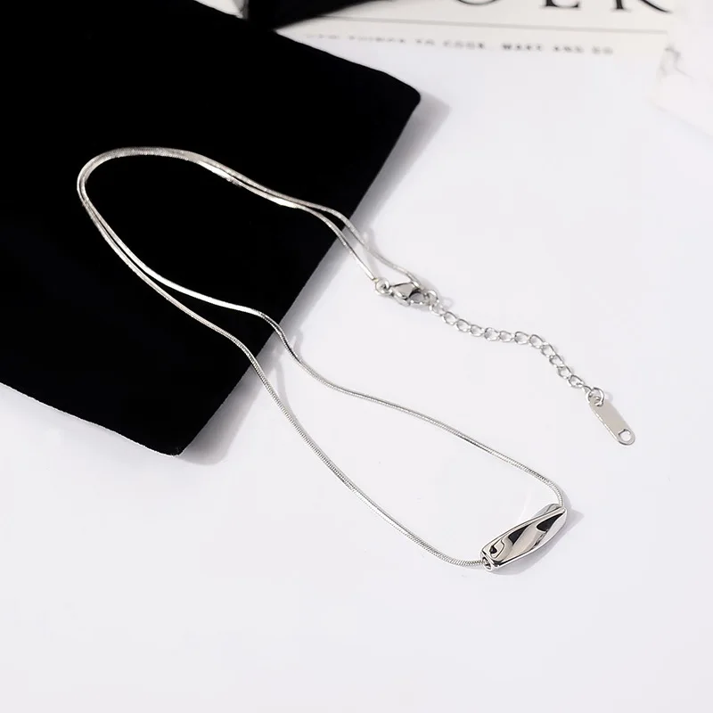 Модные украшения, Позолоченное ожерелье для женщин, Женское Роскошное ожерелье из титановой стали, Корейское