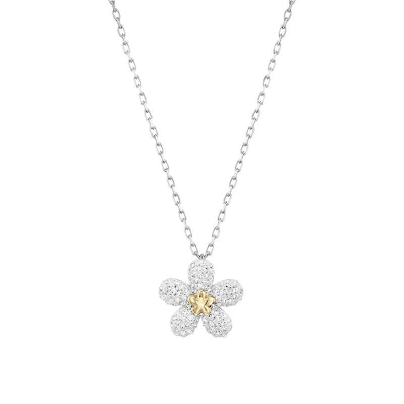 FAHMI Высококачественное ожерелье XL014, ювелирное изделие, счастливый четырехлистный цветок клевера, двусторонний маленький цветок, женское ожерелье 