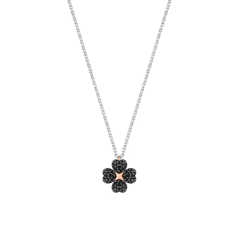 FAHMI Высококачественное ожерелье XL014, ювелирное изделие, счастливый четырехлистный цветок клевера, двусторонний маленький цветок, женское ожерелье 