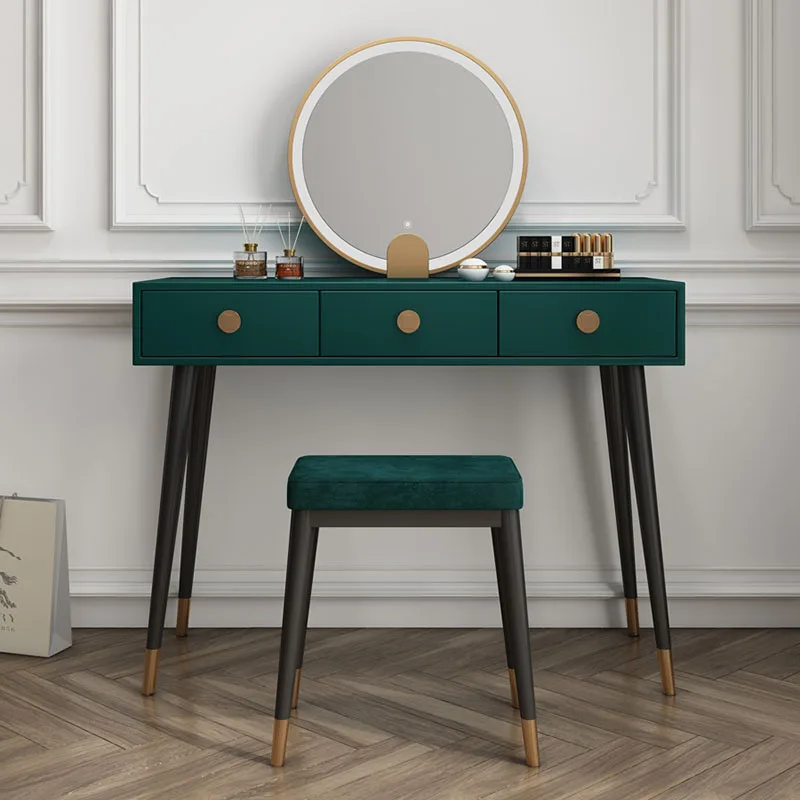 Современный столик для макияжа, органайзер для спального гарнитура, мобильный стол для макияжа в скандинавском стиле, Напольная мебель для спальни Schminktisch GPF20XP