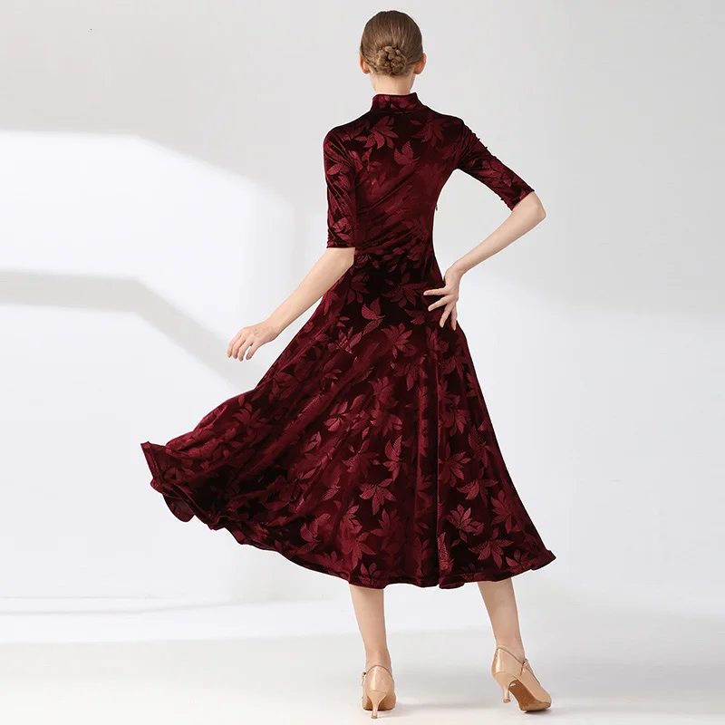 2021 Новое Красное Современное Танцевальное Платье Национального Стандарта Для Танцев, Женские Платья Для Бальных Танцев, Костюмы Для Представления Вальса