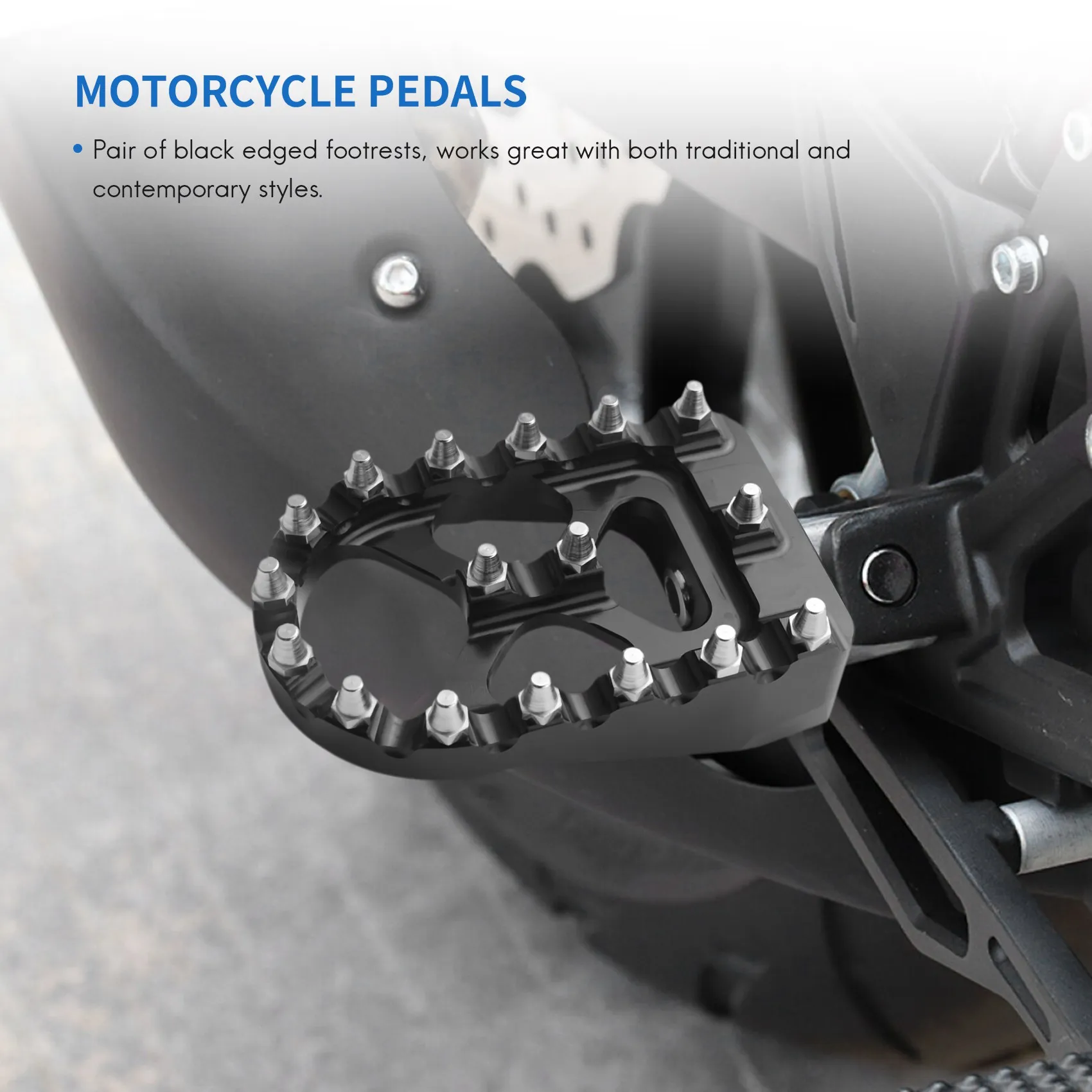 Широкая подножка для мотоцикла MX Offroad с поворотом на 360 ° для аксессуаров для мотоциклов Sportster 883 Fatboy Bobber