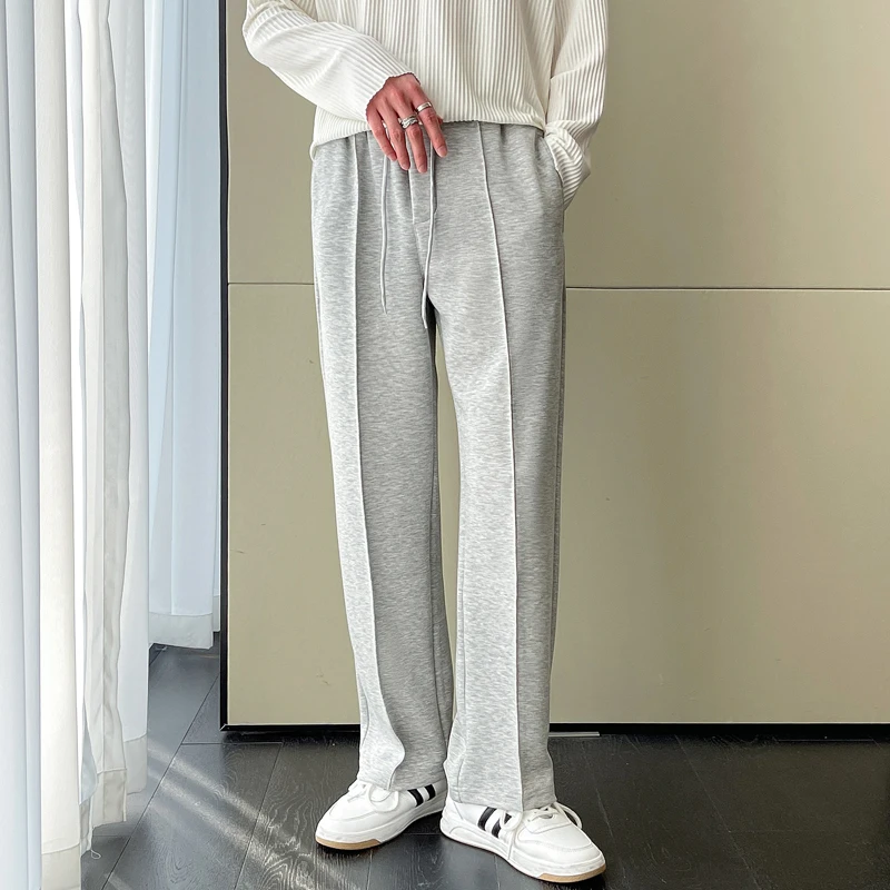 Мужчины 2023 Весна Осень Мода Костюм С высокой талией Брюки Мужские Свободные Прямые брюки Мужские Широкие брюки Официальные брюки U179