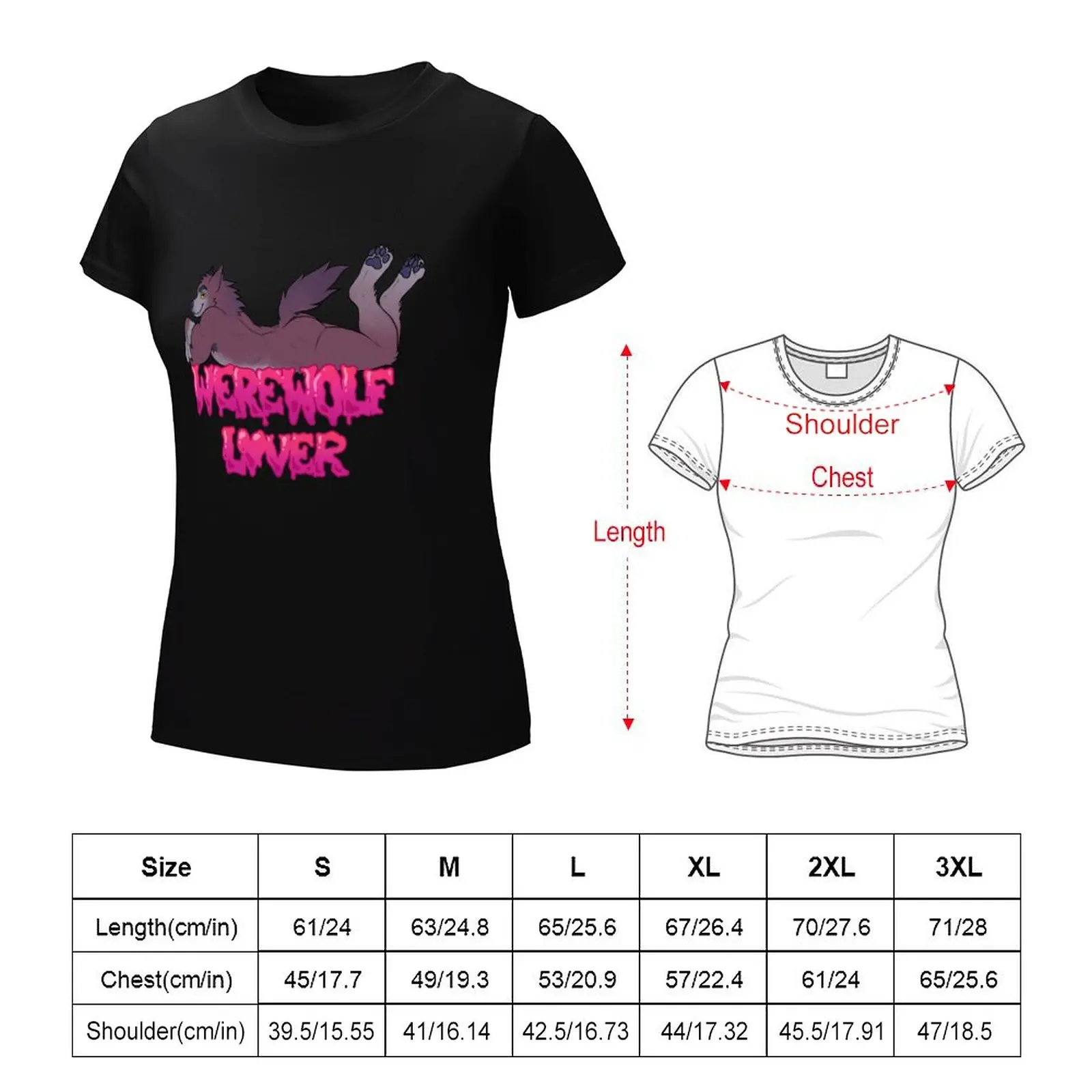Футболка Werewolf Lover (candy), летняя одежда, эстетическая одежда, футболки для женщин, комплект одежды