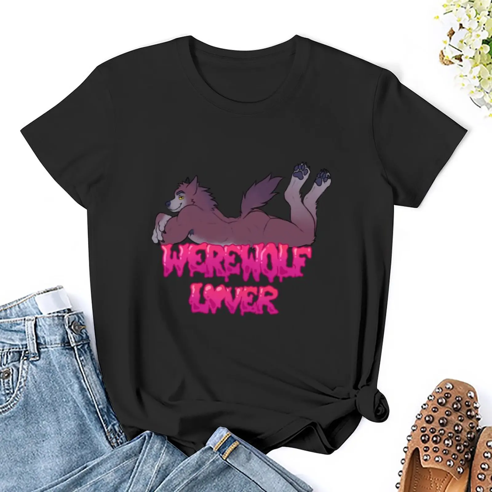 Футболка Werewolf Lover (candy), летняя одежда, эстетическая одежда, футболки для женщин, комплект одежды