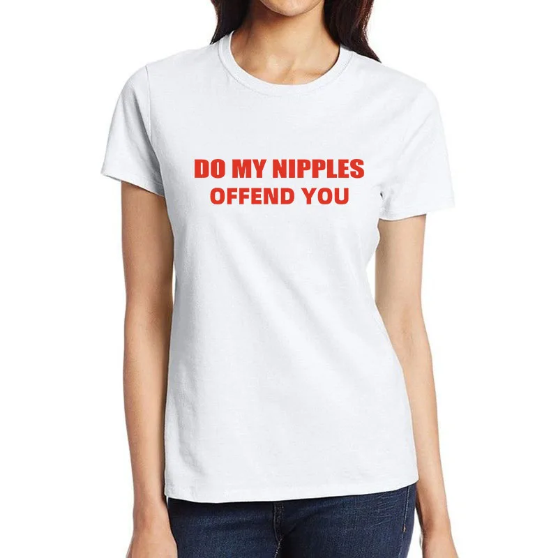 Оскорбляют ли вас Мои Соски Дизайн Озорных футболок Hotwife, Футболки В стиле Юмористического Флирта, Забавные Топы Для отдыха Свингеров
